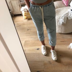 Free City Casual pants, denim print